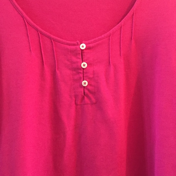 Lands' End 3/4 sleeve cotton blend top XL - Picture 4 of 4